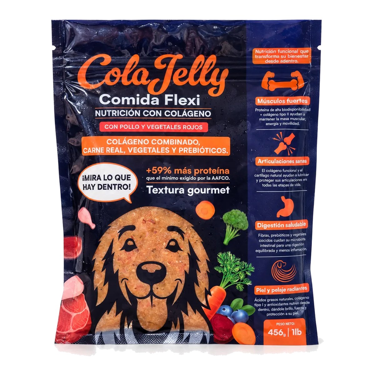 ColaJelly Comida Flexi, funda de 456 g